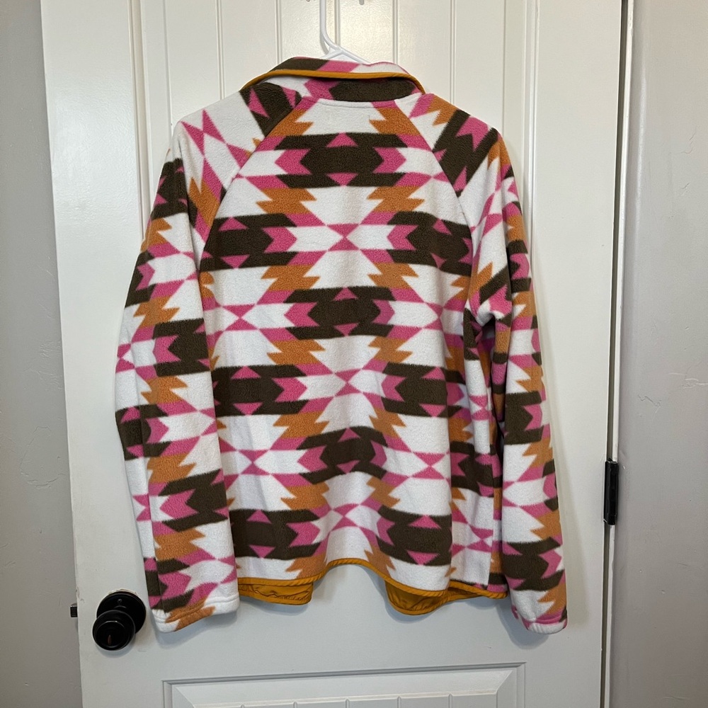 Colorful Aztec Fleece Jacket - Picture 2 of 4